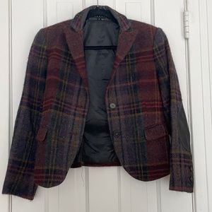 Theory. Multicolored, size 6, plaid jacket